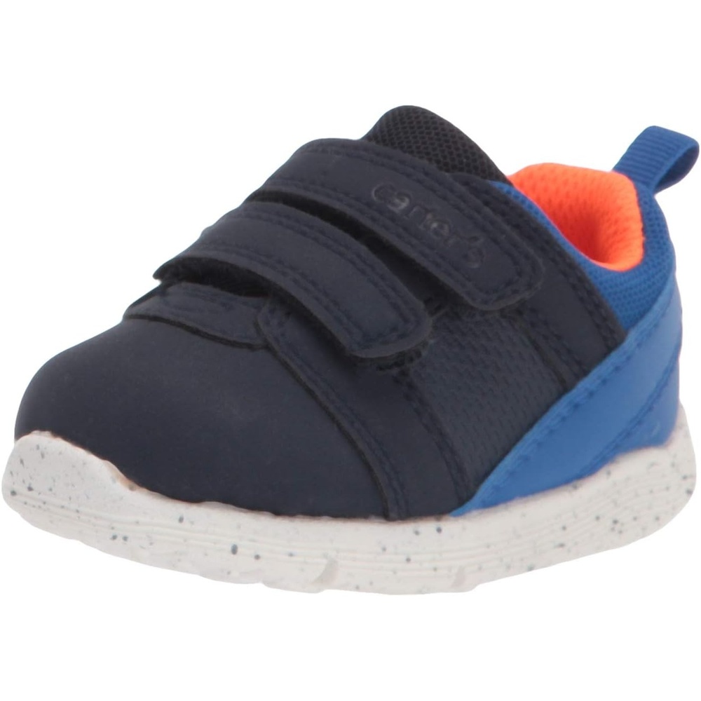 image:imageCarters BabyBoys Relay Double Strap Athletic Sneaker First Walker ShoeNavy