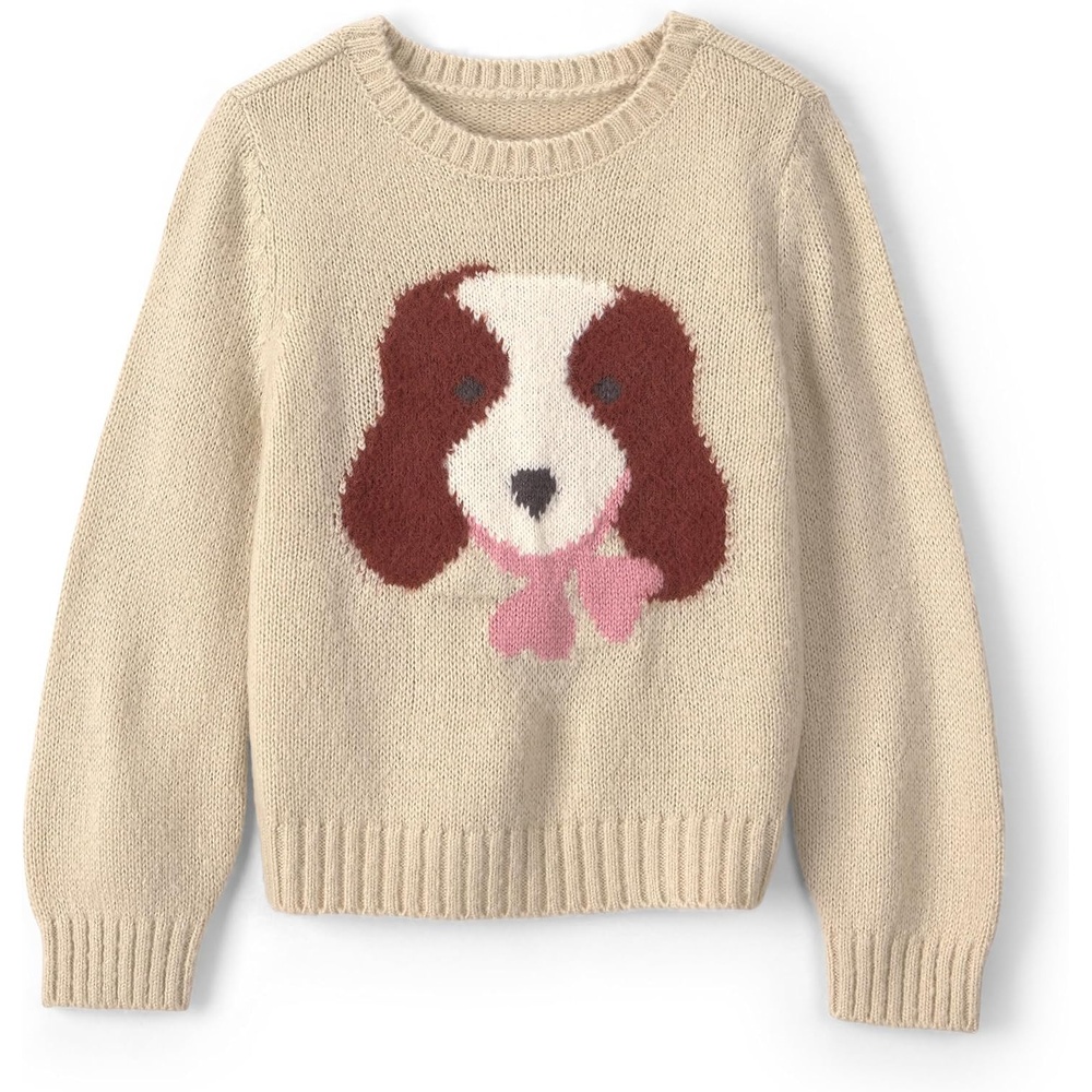 image:imageCarters BabyGirls SweaterIvory Dog