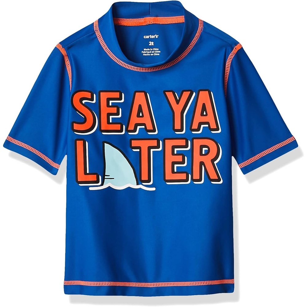 image:imageCarters Boys 1 Piece RashguardSee Ya Later