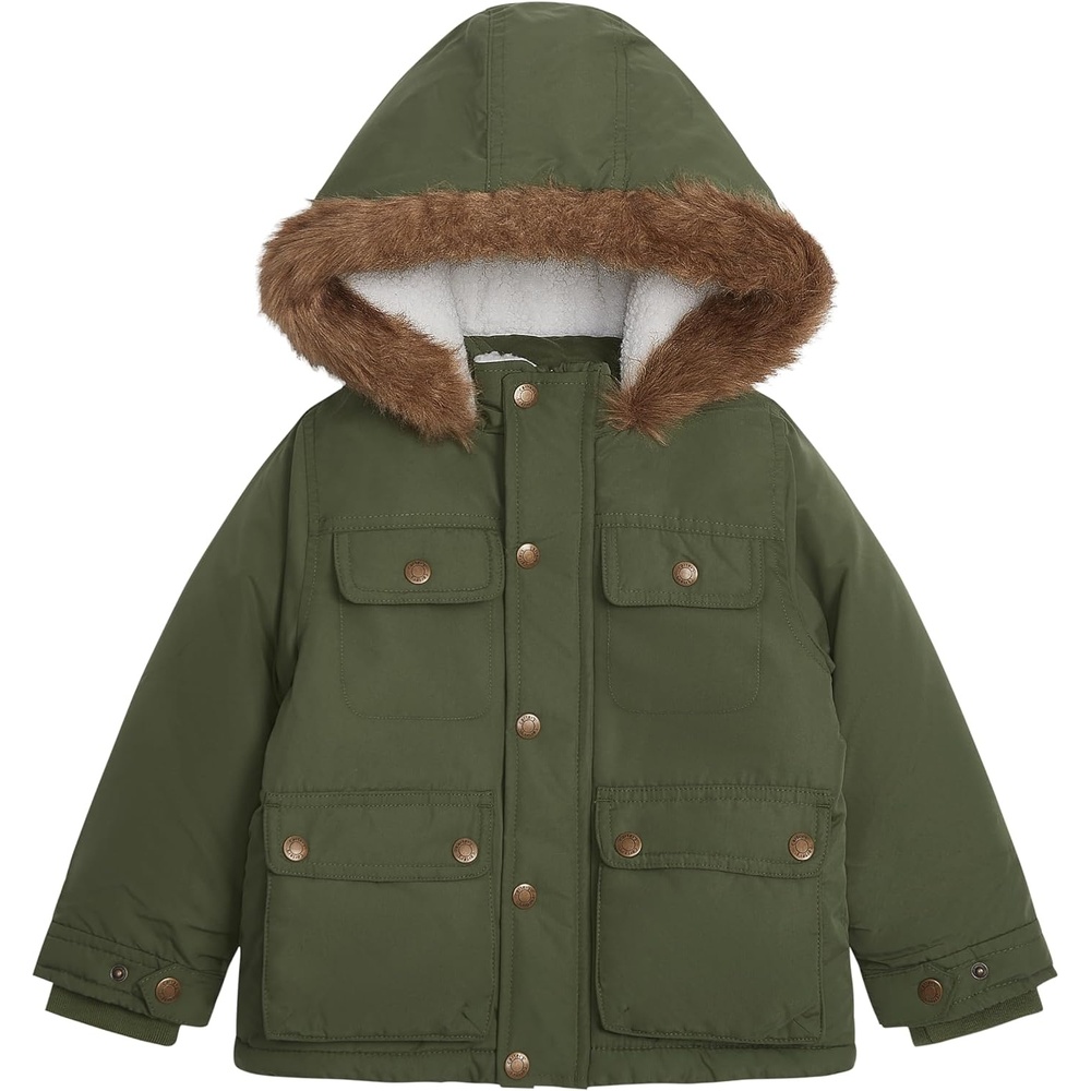 image:imageCarters Boys Frost Fort Parka CoatGreen