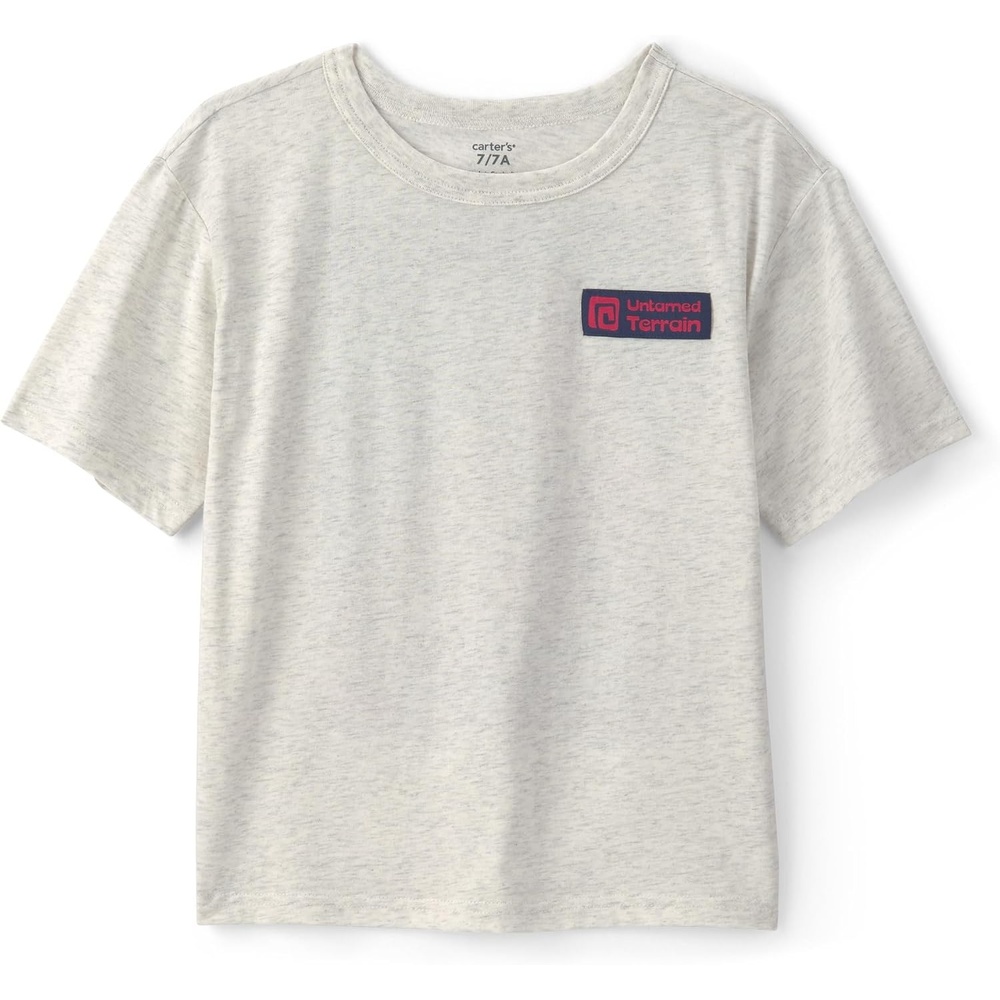 image:imageCarters Boys ShortSleeve Graphic Tee ShirtGrey Volcano