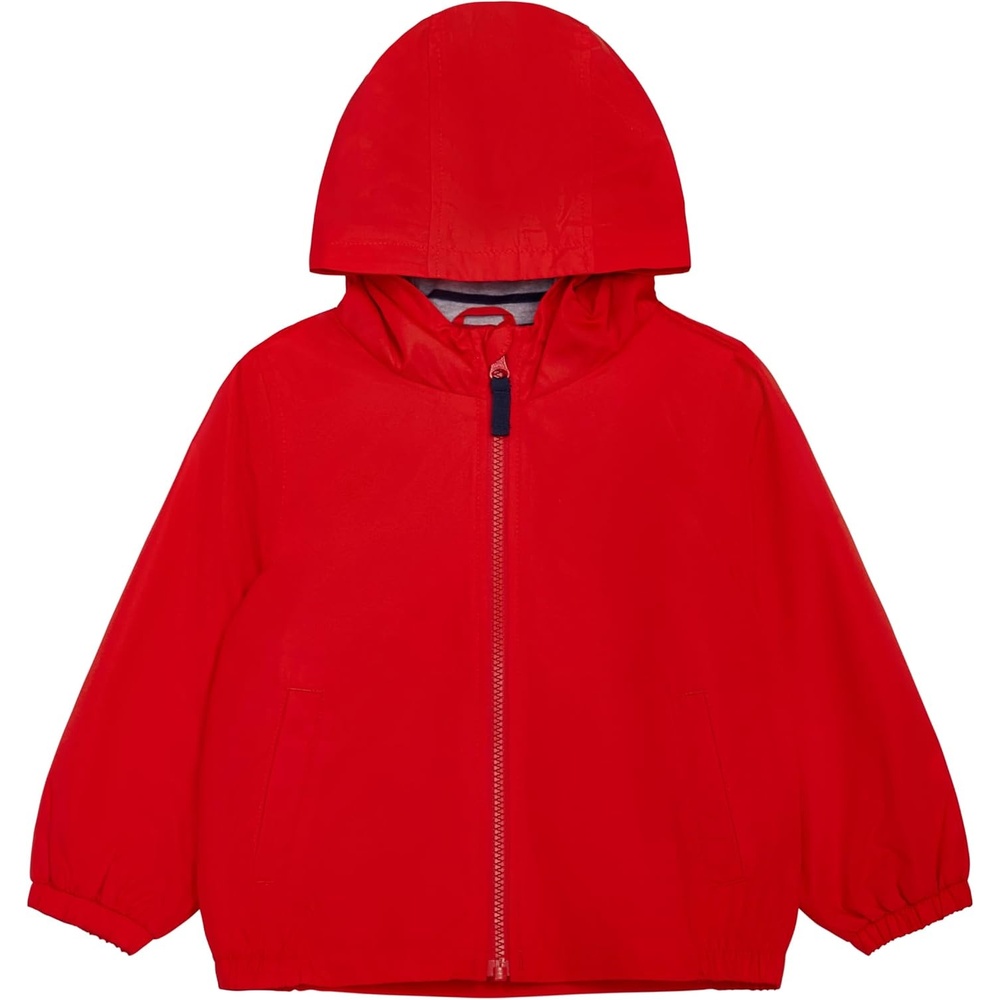 image:imageCarters Girls 2T6X WaterResistant Hooded Lightweight Windbreaker JacketRed