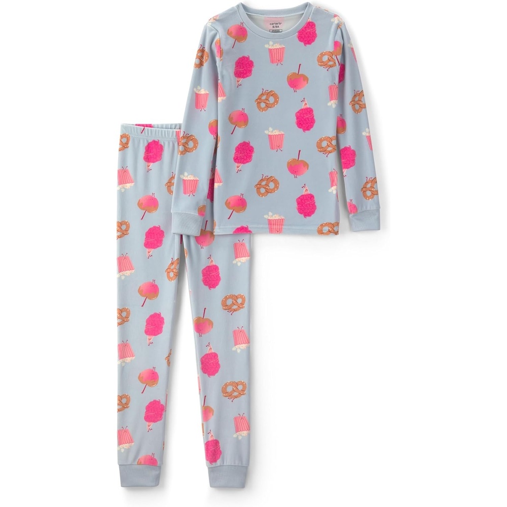 image:imageCarters Girls 2piece Fleece PjsFestival Food