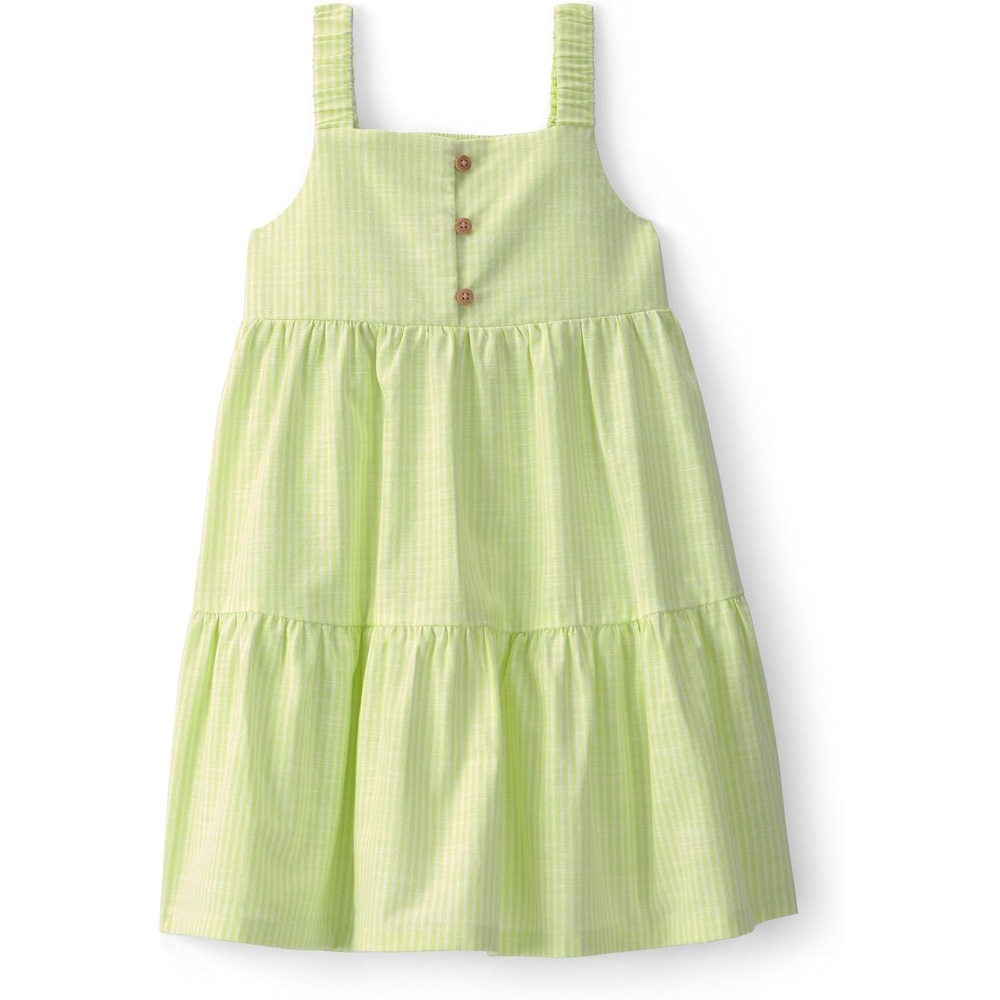 image:imageCarters Girls DressGreen Stripe