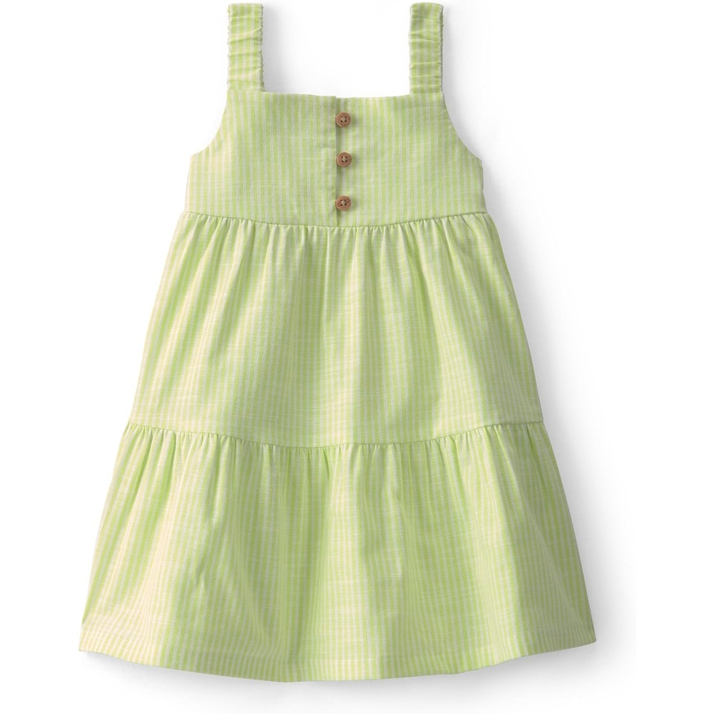 image:imageCarters Girls DressGreen Stripes