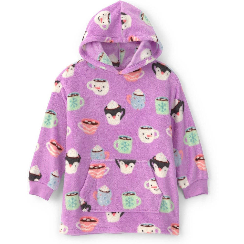 image:imageCarters Girls Oversized Fleece HoodieHot Cocoa Hoodie