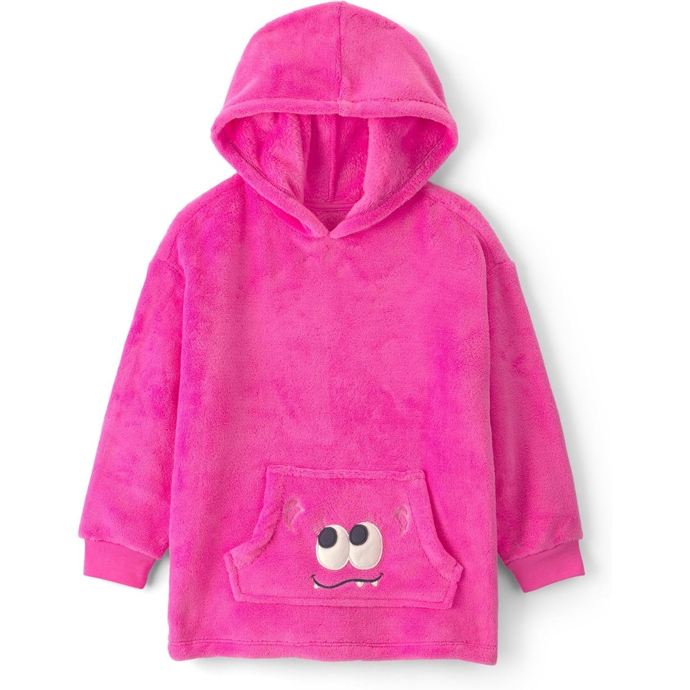 image:imageCarters Girls Oversized Fleece HoodiePink Monster