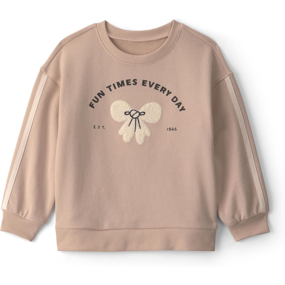 image:imageCarters Girls Pullover SweatshirtBrown Bow