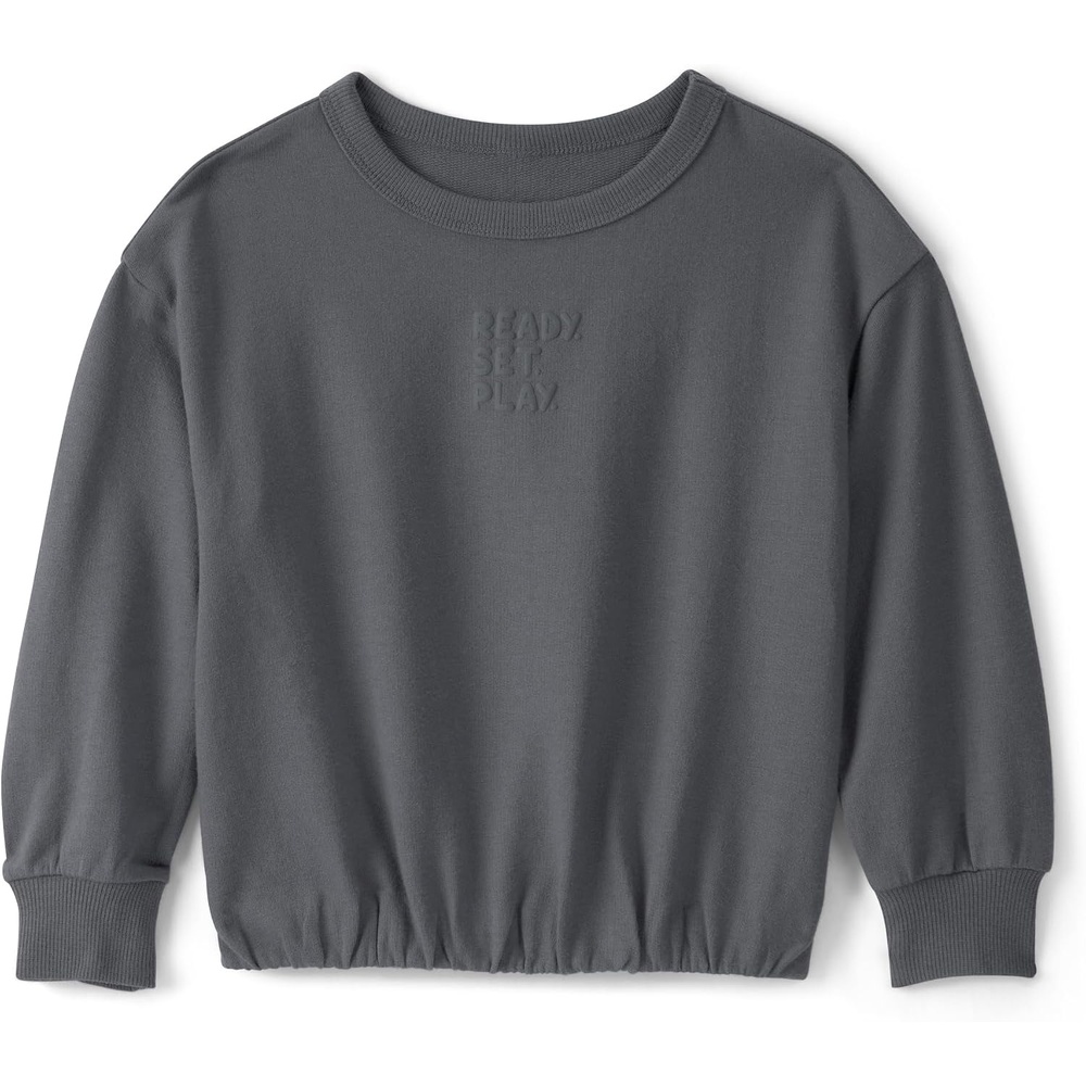 image:imageCarters Girls Pullover SweatshirtGrey