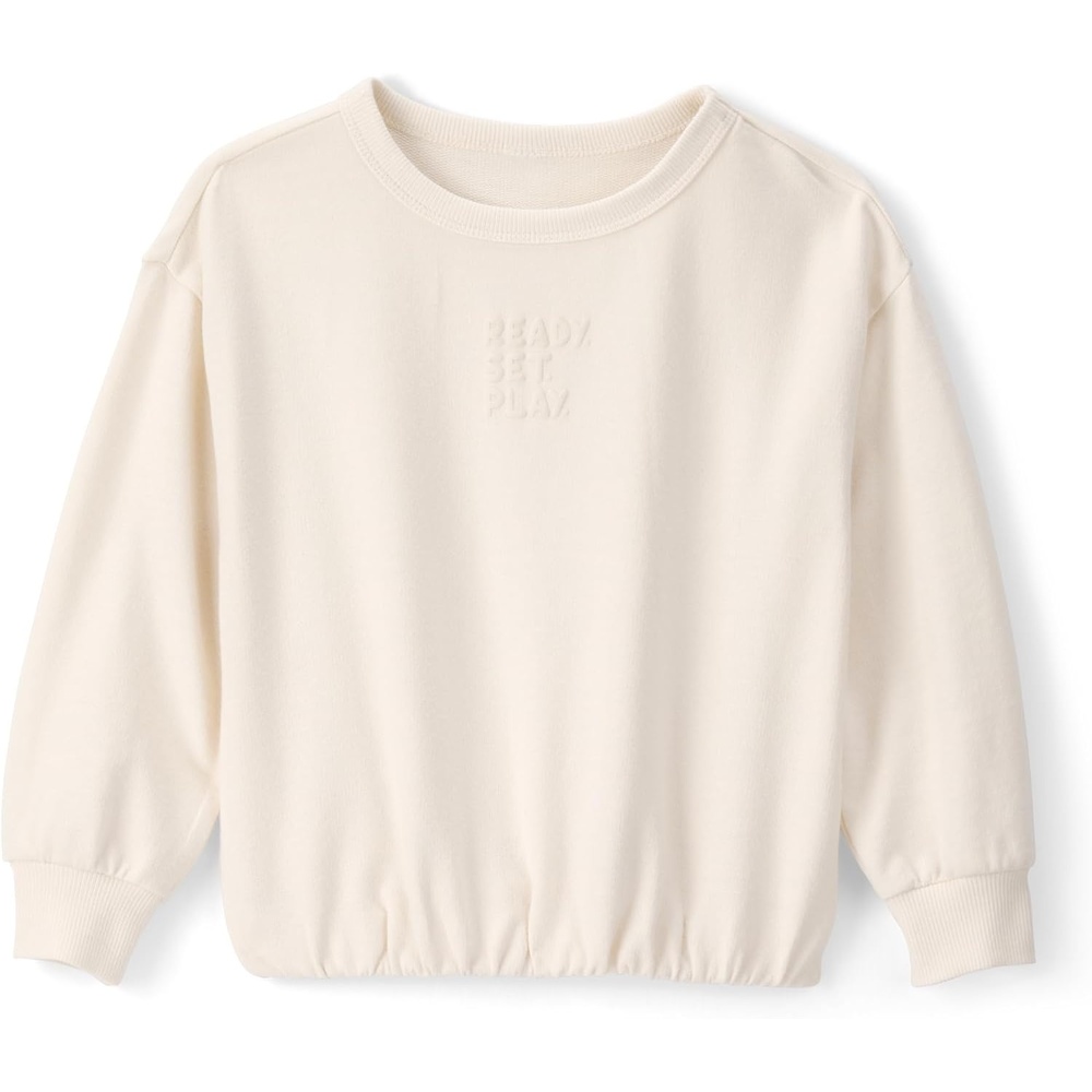image:imageCarters Girls Pullover SweatshirtIvory