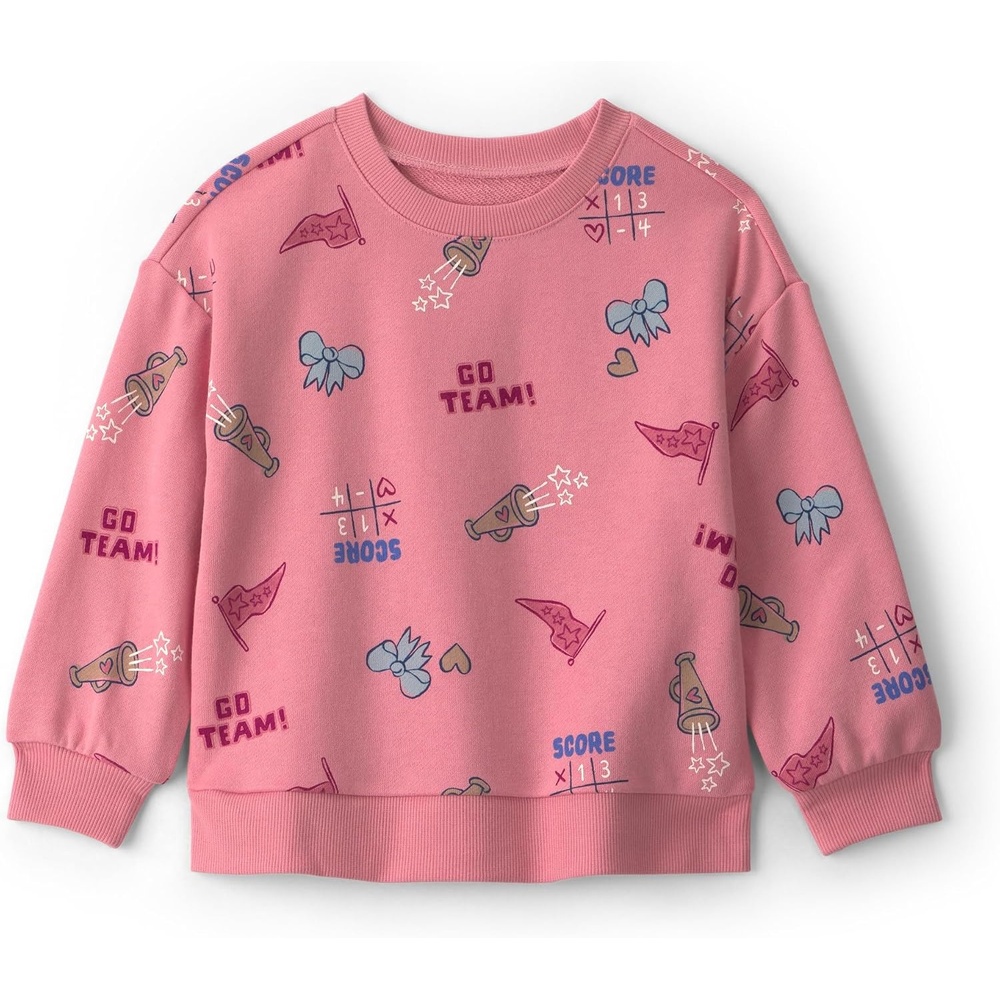 image:imageCarters Girls Pullover SweatshirtPink Cheer