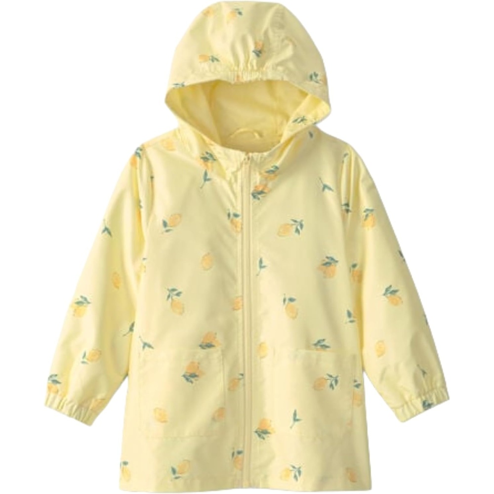 image:imageCarters Toddler amp Little Girls Midweight Fleece Lined Hooded Raincoat Rain JacketYellow Lemons