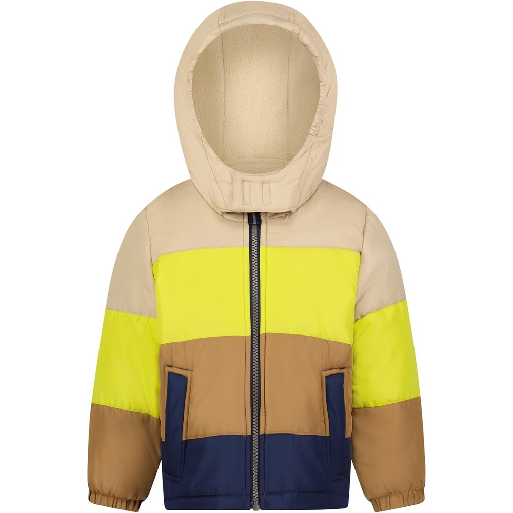 image:imageOSHKOSH BGOSH Boys Heavyweight Puffer Coat Winter JacketLime