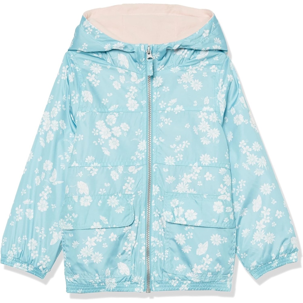 image:imageOSHKOSH BGOSH girls Midweight Fleece Lined Windbreaker JacketSeafoam