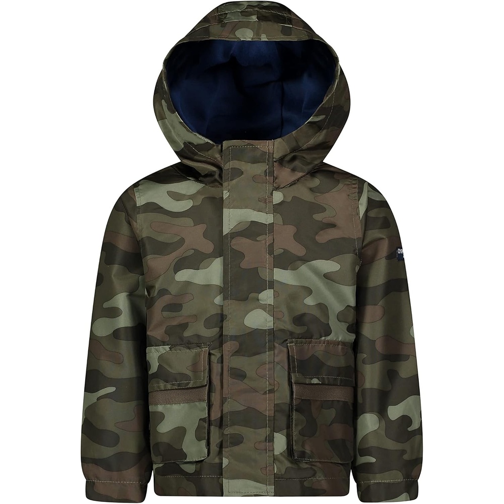 image:imageOsh Kosh boys Midweight Fleece Lined Windbreaker JacketGreen Camo