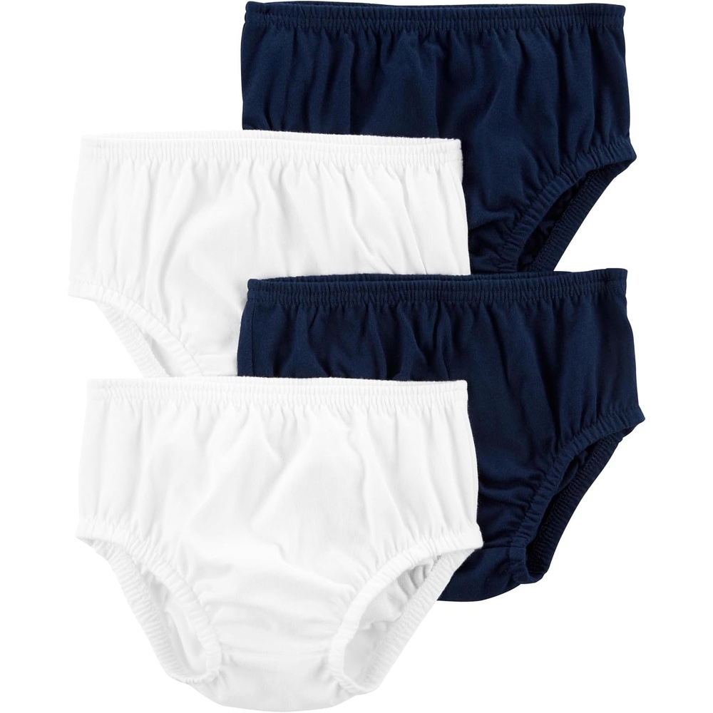 image:imageSimple Joys by Carters Baby Girls 4Pack Diaper CoversNavyWhite