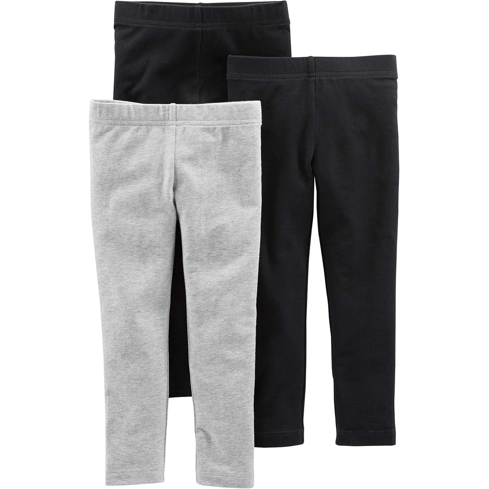 image:imageSimple Joys by Carters Girls 3 pack LeggingsBlackGrey