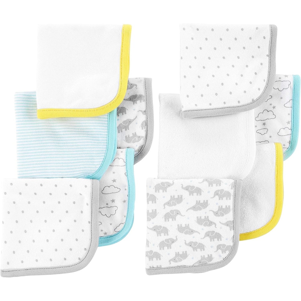 image:imageSimple Joys by Carters Unisex Babies Washcloth Set Pack of 10Multicolor