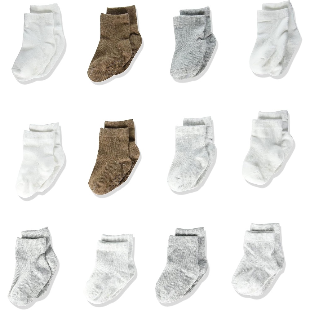 image:imageSimple Joys by Carters babyboys 12pack Neutral Sock LowMulticolorNeutral