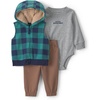 Brown Navy Buffalo Check