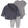 Grey Quilted Shacket