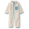 Cream Blue Colorblock
