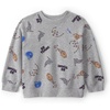 Grey Football Print
