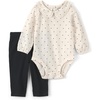 Black Cream Polka Dots