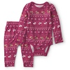 Red Burgundy Fair Isle