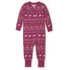 Burgundy Fair Isle