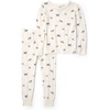 Cream Dog Print