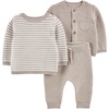 Grey Heather Stripe