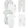 Grey Heather/White Animal Print/Avocados/Stripe/Text Print
