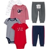 Multicolor/Bear/Dogs/Stripe/Text Print