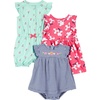 Mint Green Cherry/Navy Stripe/Pink Floral