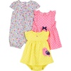 Pink Dots/White Floral/Yellow Bird