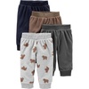 Brown/Dark Grey/Light Grey Bear Print/Navy