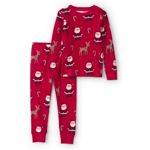 Carter’s Baby 2-piece Holiday Cotton Pj(Beige Santa)