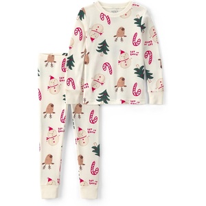 Carter’s Baby 2-piece Holiday Cotton Pj(Ivory Holiday Icons)