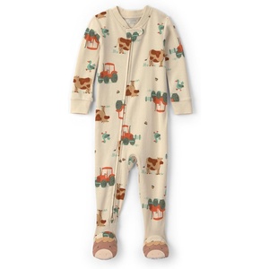 Carter’s Baby Boys’ 1-piece Cotton Pj(Farm Print W Cow Feet)