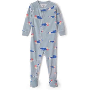 Carter’s Baby Boys’ 1-piece Fleece Pj(Blue Car Print)