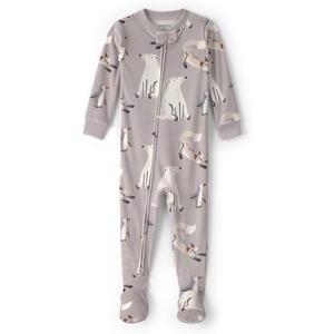 Carter’s Baby Boys’ 1-piece Fleece Pj(Grey Winter Animals)