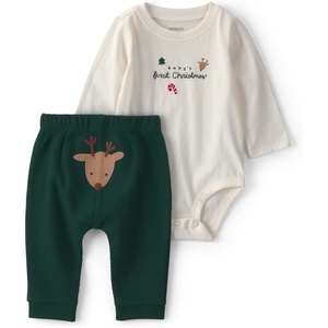 Carter’s Baby Boys’ 2-piece Holiday Pant Set(Christmas Tma)