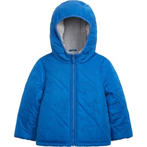 Carter’s Baby Boys’ Novelty Quilted Heavyweight Hooded Puffer Jacket(Blue)