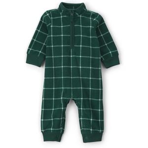Carter’s Baby Boys’ One-piece Jumpsuit(Green Plaid)