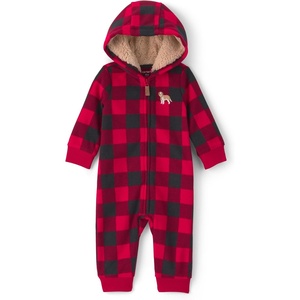 Carter’s Baby Boys’ One-piece Jumpsuit(Red Black Buffalo Check)