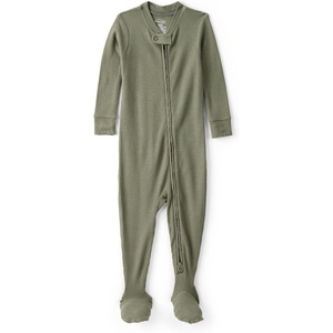 Carter’s Baby Boys’ Purelysoft Long-sleeve 2-way Zip Pajamas(Green Solid)