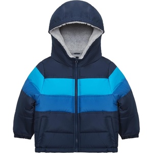 Carter’s Baby Boys’ Sherpa-lined Heavyweight Hooded Puffer Jacket(Navy)