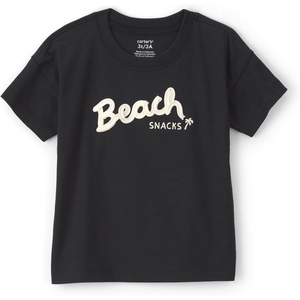 Carter’s Baby Boys’ Short-Sleeve Graphic Tee Shirt(Black Beach)