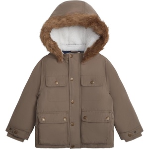 Carter’s Baby Boys’ Warm Winder Parka Hooded Jacket(Brown)